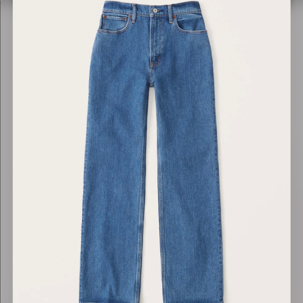 Abercrombie 90s relaxed jean high rise